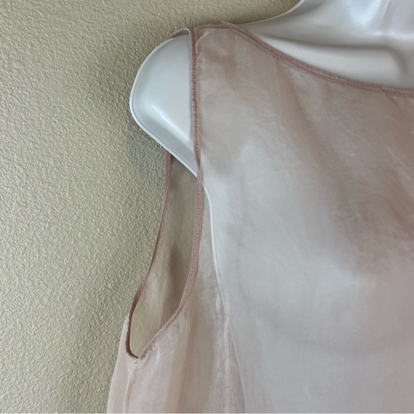 Eileen Fisher Washed Silk Organza Layering Dress - Picture 9 of 12